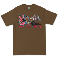 Cacao peace love racing Premium Tee - Zillion Design Studio