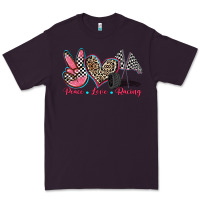 Plum peace love racing Premium Tee - Zillion Design Studio