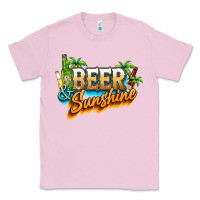 Bubblegum Pink Beer and sunshine Classic Tee - NancyCooperArtShop