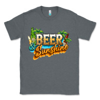 Charcoal Heather Beer and sunshine Classic Tee - NancyCooperArtShop