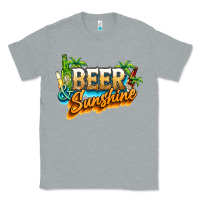 Heather Grey Beer and sunshine Classic Tee - NancyCooperArtShop