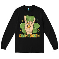 Black st. patrick's day shamrockin' Long Sleeve Tee - MaliasSmallBusiness