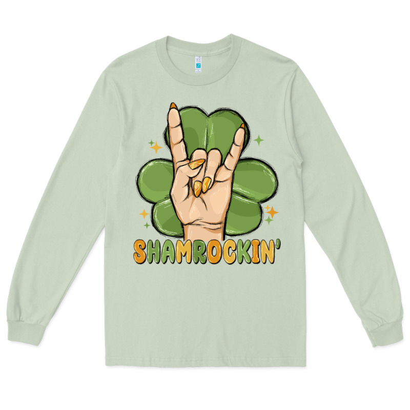 St. Patrick's Day Shamrockin' Long Sleeve Tee by MaliasSmallBusiness | Teevron