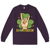 Plum st. patrick's day shamrockin' Long Sleeve Tee - MaliasSmallBusiness
