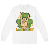 White st. patrick's day shamrockin' Long Sleeve Tee - MaliasSmallBusiness