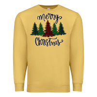 Antique Gold Merry Christmas Trees Premium Sweatshirt - Bettercallsaul