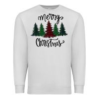 Dove Grey Merry Christmas Trees Premium Sweatshirt - Bettercallsaul