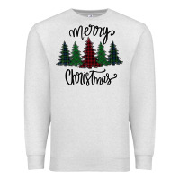 Oatmeal Heather Merry Christmas Trees Premium Sweatshirt - Bettercallsaul