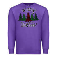 Purple Merry Christmas Trees Premium Sweatshirt - Bettercallsaul
