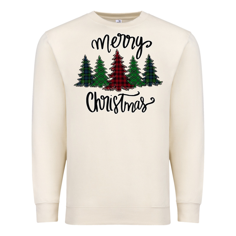 Merry Christmas Trees Premium Sweatshirt by Bettercallsaul | Teevron
