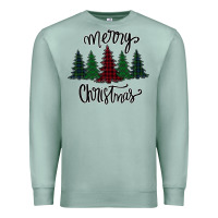 Seafoam Merry Christmas Trees Premium Sweatshirt - Bettercallsaul
