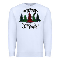 White Merry Christmas Trees Premium Sweatshirt - Bettercallsaul