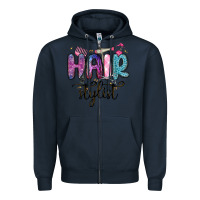 Navy hair stylist Zipper Hoodie - MaliasSmallBusiness
