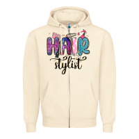 Sandshell hair stylist Zipper Hoodie - MaliasSmallBusiness