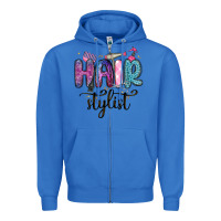 True Royal hair stylist Zipper Hoodie - MaliasSmallBusiness
