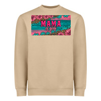 Mushroom pink roses mama of girls license plate Heavyweight Sweatshirt - Artiststas