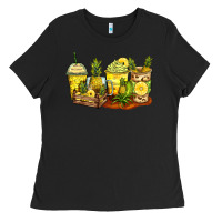 Black pineapple farm fresh coffee cups Ladies Tee - Zillion Design Studio