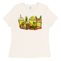 Bone pineapple farm fresh coffee cups Ladies Tee - Zillion Design Studio
