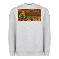 Heather Grey custom cowboy boots sunflowers and cactus license plate Heavyweight Sweatshirt - Artiststas