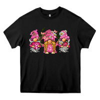 Black breast cancer gnome Heavy Core Tee - BarkalooDesign