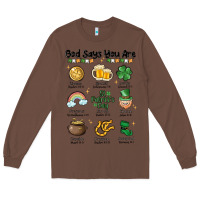 Chestnut god says you are st patrick's day Long Sleeve Tee - MaliasSmallBusiness