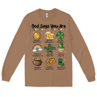 Toasted Coconut god says you are st patrick's day Long Sleeve Tee - MaliasSmallBusiness