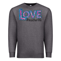 Charcoal Heather love teacher life Premium Sweatshirt - Bettercallsaul