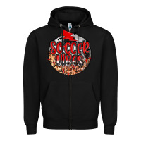 Black soccer vibes Zipper Hoodie - MaliasSmallBusiness