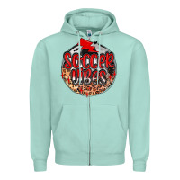 Seafoam soccer vibes Zipper Hoodie - MaliasSmallBusiness