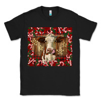 Black christmas heifer with candy canes Classic Tee - BarkalooDesign