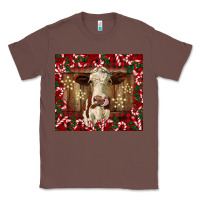 Chestnut christmas heifer with candy canes Classic Tee - BarkalooDesign
