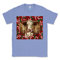 Colony Blue christmas heifer with candy canes Classic Tee - BarkalooDesign