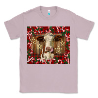 Lilac christmas heifer with candy canes Classic Tee - BarkalooDesign