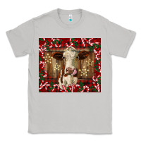 Moon Dust christmas heifer with candy canes Classic Tee - BarkalooDesign