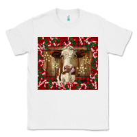 White christmas heifer with candy canes Classic Tee - BarkalooDesign