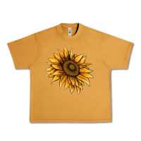 Peanut Butter sunflower Urban Heavy Tee - AdoDesignShop