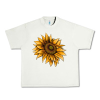 Pistachio sunflower Urban Heavy Tee - AdoDesignShop