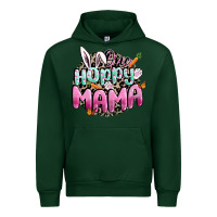 Forest Green One hoppy mama Easter Day Urban Hoodie - CowGirlArtShop