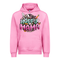 Fuchsia Pink One hoppy mama Easter Day Urban Hoodie - CowGirlArtShop