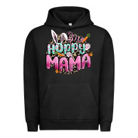 Pigment Black One hoppy mama Easter Day Urban Hoodie - CowGirlArtShop