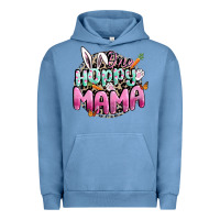 Pigment Pebble Blue One hoppy mama Easter Day Urban Hoodie - CowGirlArtShop
