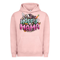 Pigment Salmon One hoppy mama Easter Day Urban Hoodie - CowGirlArtShop