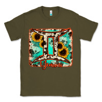 Army Green gemini turquoise cowhide Classic Tee - RanaPortraitStore