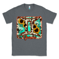Charcoal Heather gemini turquoise cowhide Classic Tee - RanaPortraitStore