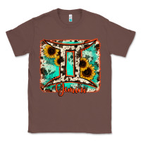 Chestnut gemini turquoise cowhide Classic Tee - RanaPortraitStore