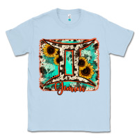 Dusty Blue gemini turquoise cowhide Classic Tee - RanaPortraitStore
