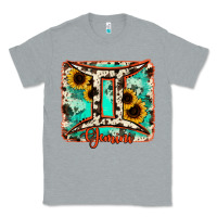 Heather Grey gemini turquoise cowhide Classic Tee - RanaPortraitStore