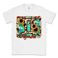 White gemini turquoise cowhide Classic Tee - RanaPortraitStore