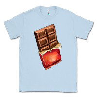 Dusty Blue chocolate Classic Tee - AdoDesignShop