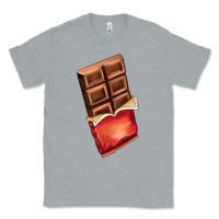 Heather Grey chocolate Classic Tee - AdoDesignShop